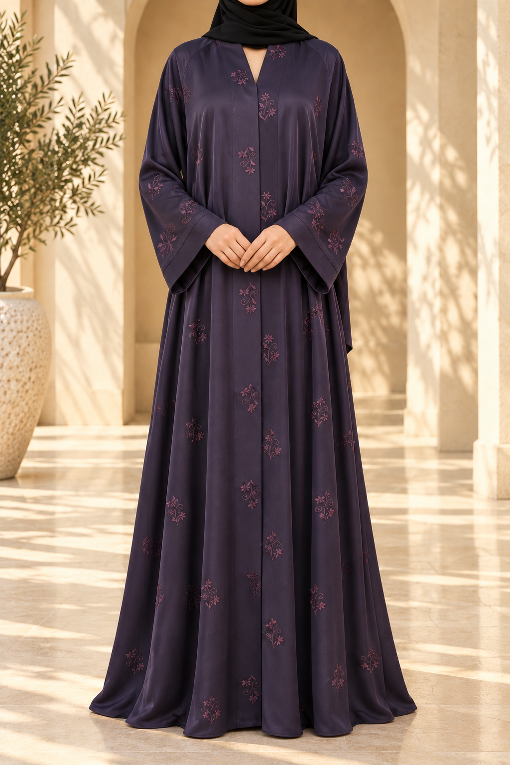 Dusk Blossom Abaya