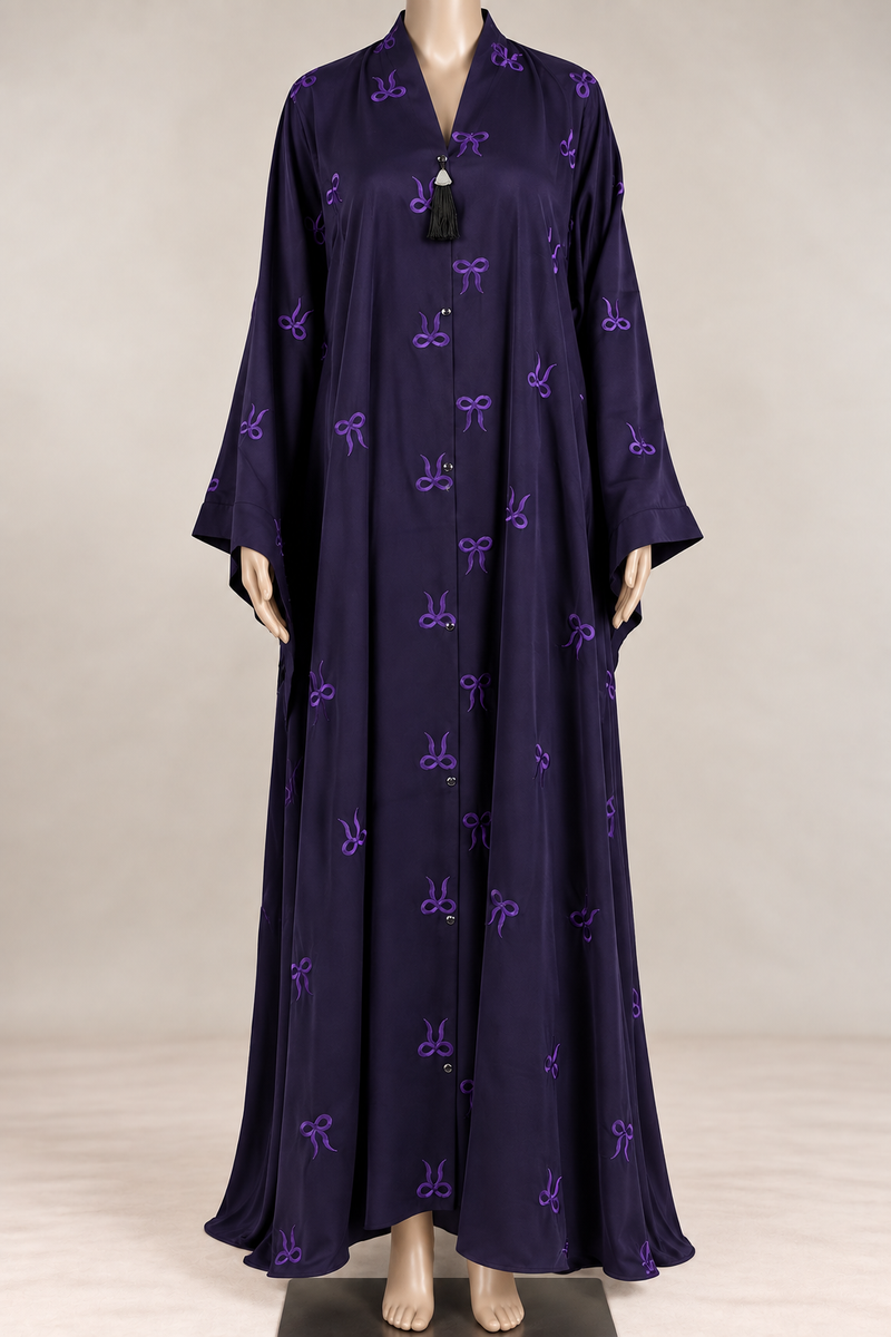 Ribbon Bloom Abaya