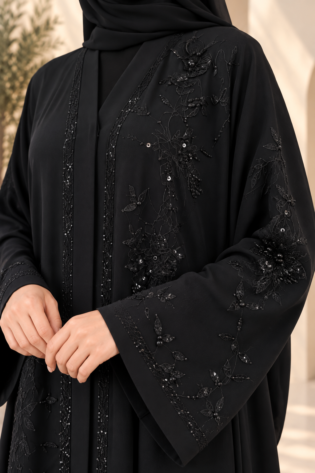 Gilded Leaf Abaya