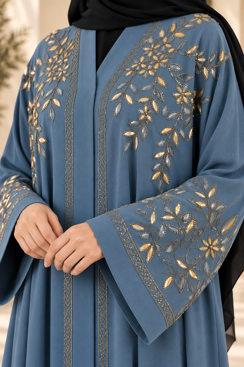 Gilded Leaf Abaya