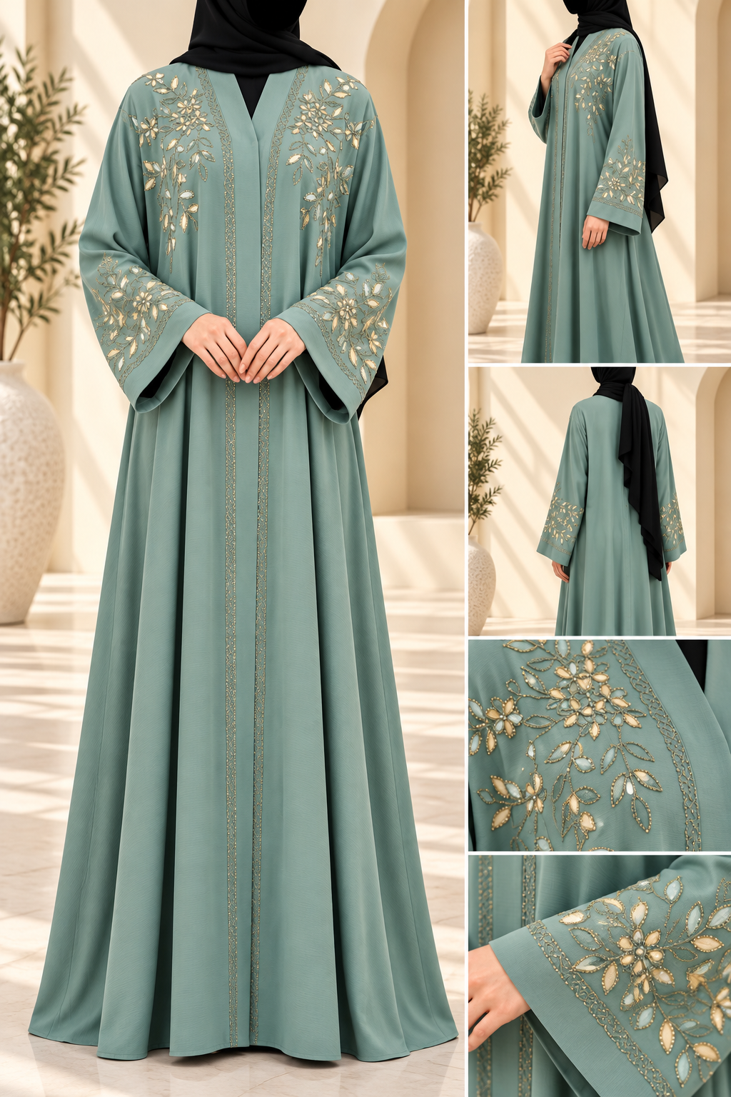 Gilded Leaf Abaya