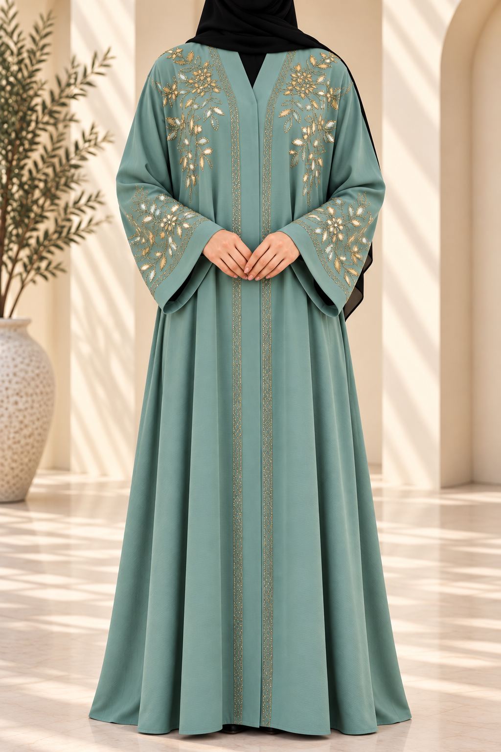 Gilded Leaf Abaya