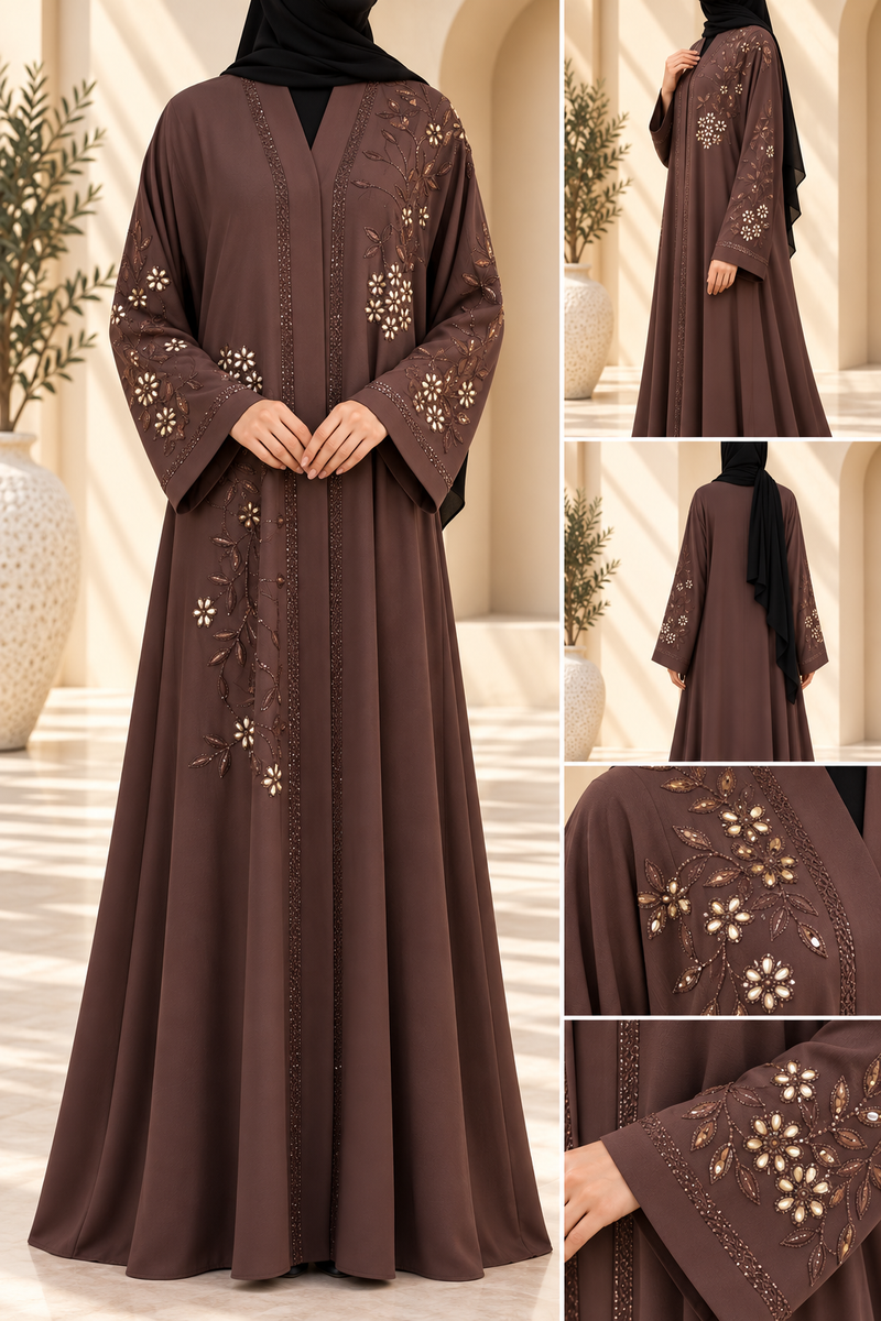 Gilded Leaf Abaya