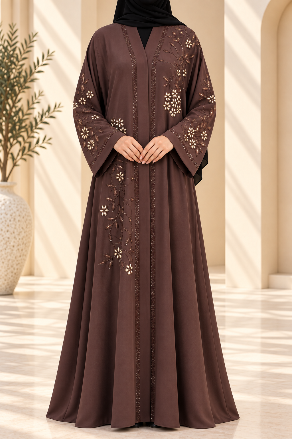 Gilded Leaf Abaya