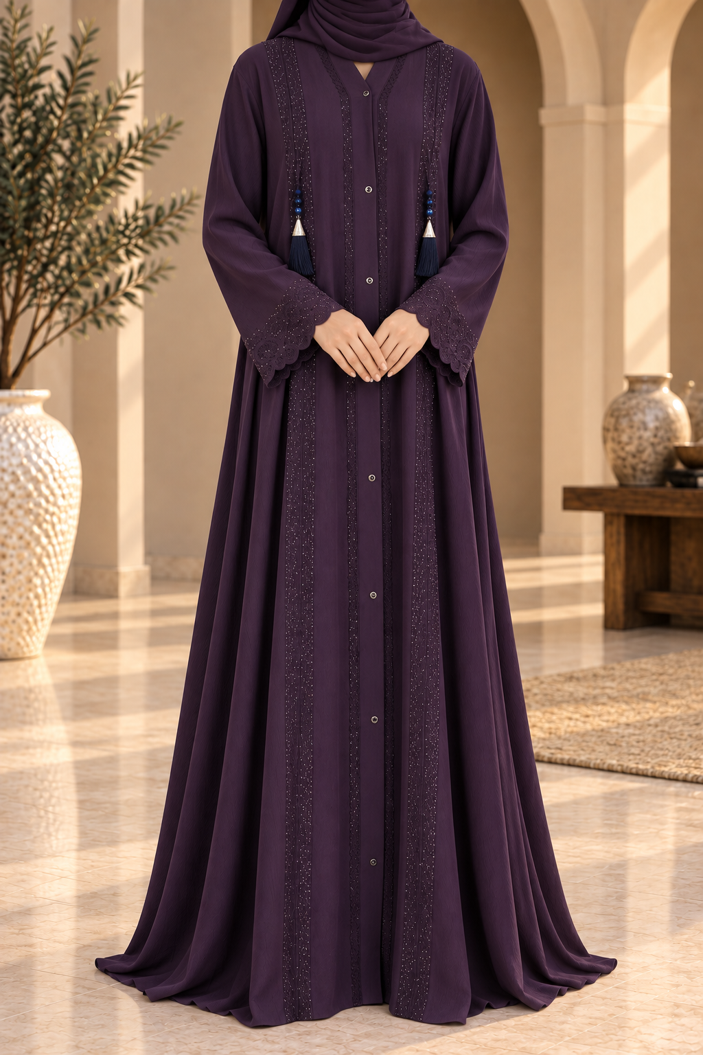 Sabha Sequin Abaya