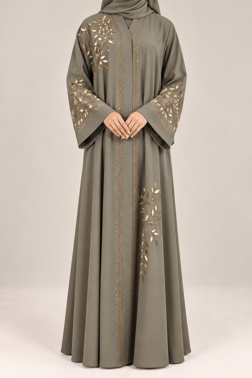 Golden Vine Abaya