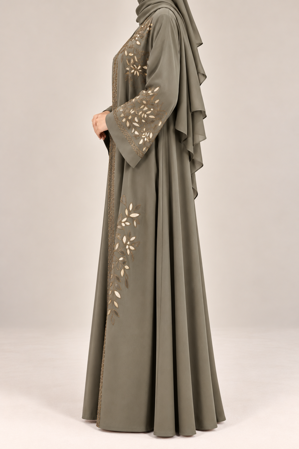 Golden Vine Abaya