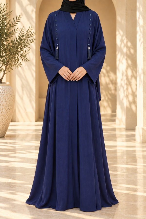 Midnight Tassel Abaya