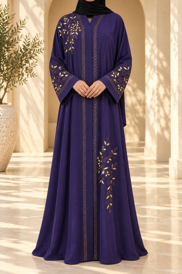 Royal Iris Embellished Abaya