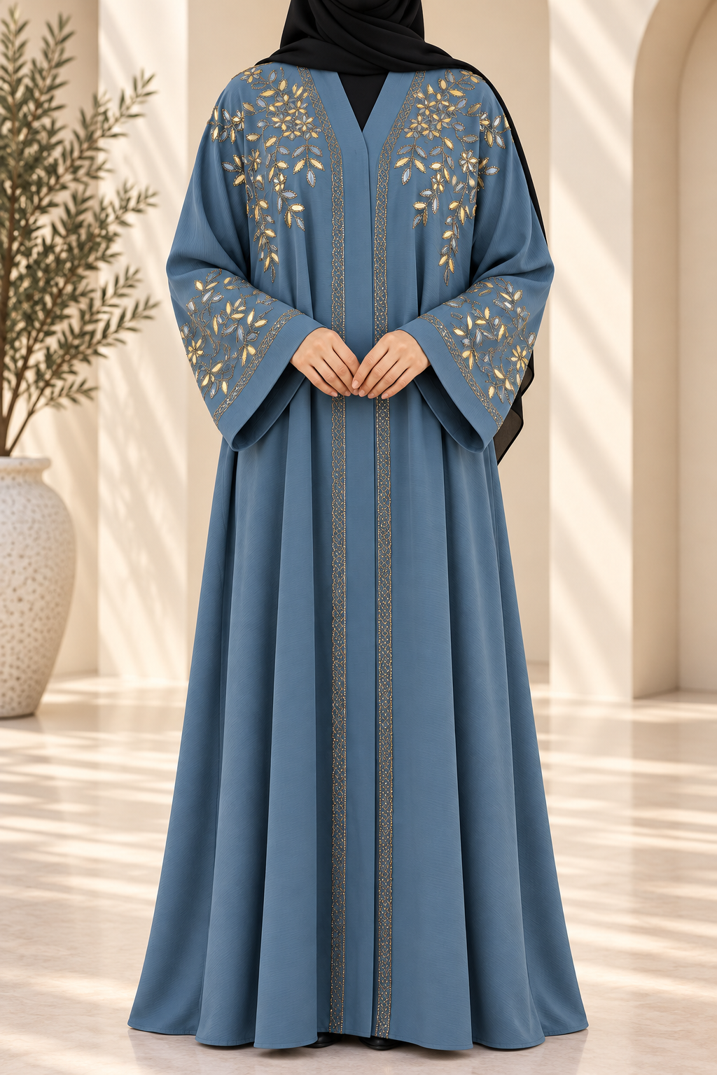 Gilded Leaf Abaya