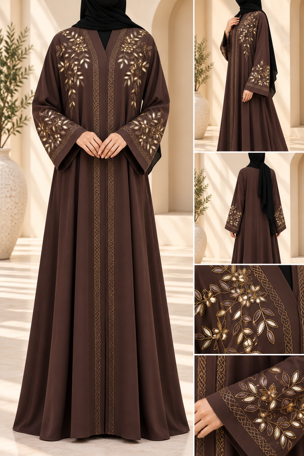 Gilded Leaf Abaya
