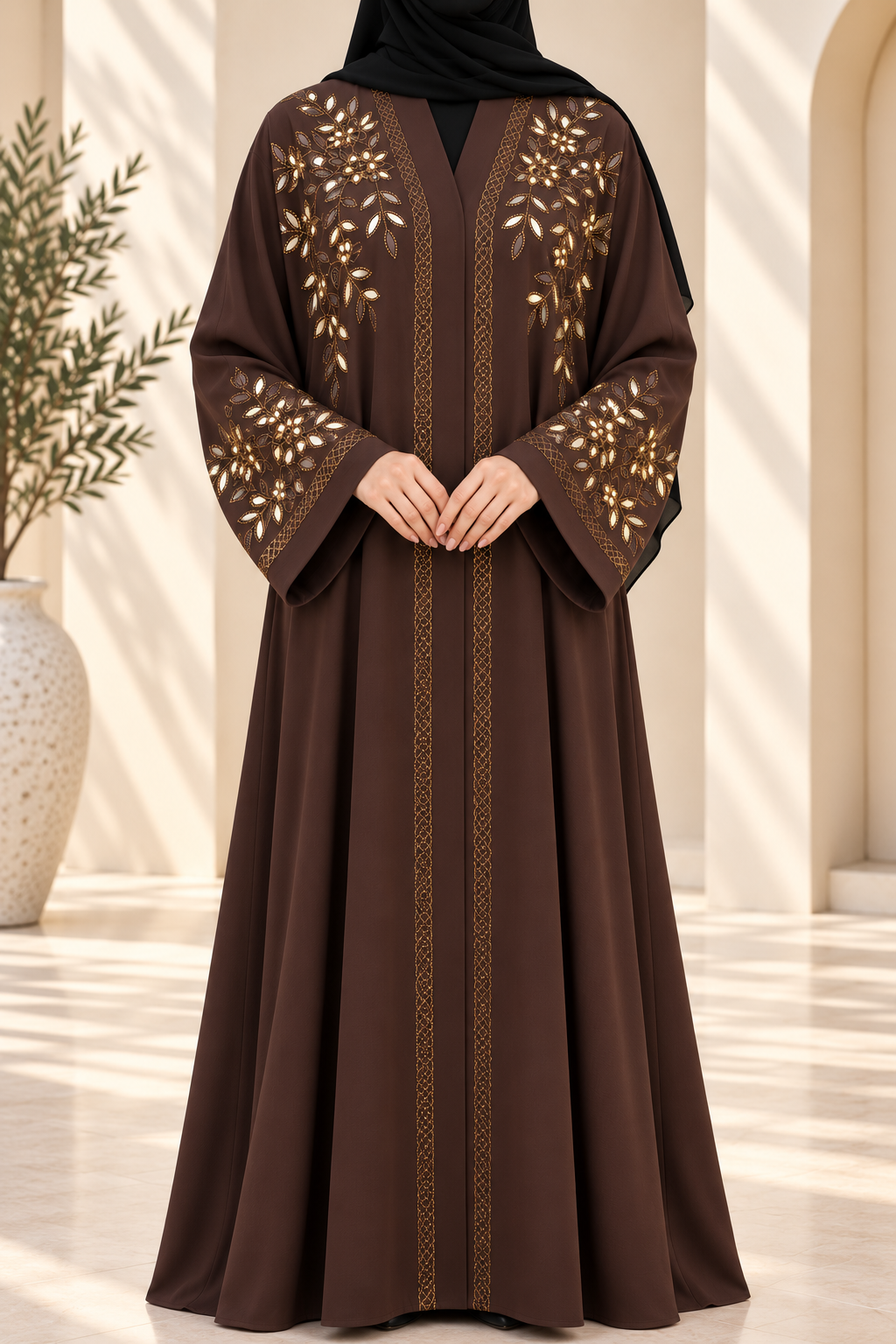 Gilded Leaf Abaya