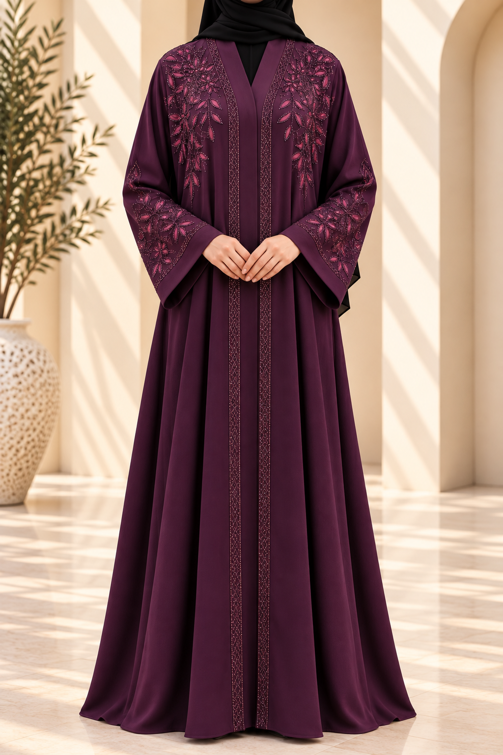 Gilded Leaf Abaya