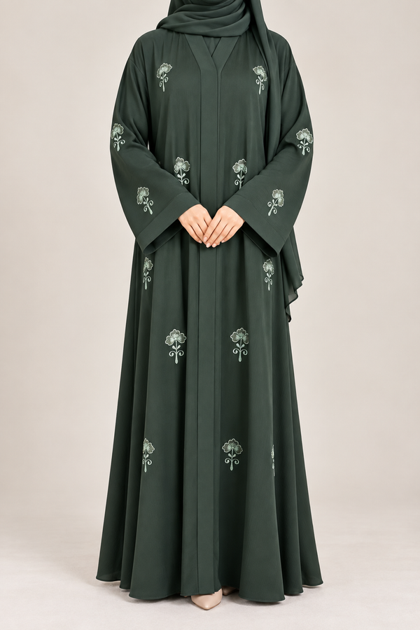 Blossom Embroidered Abaya
