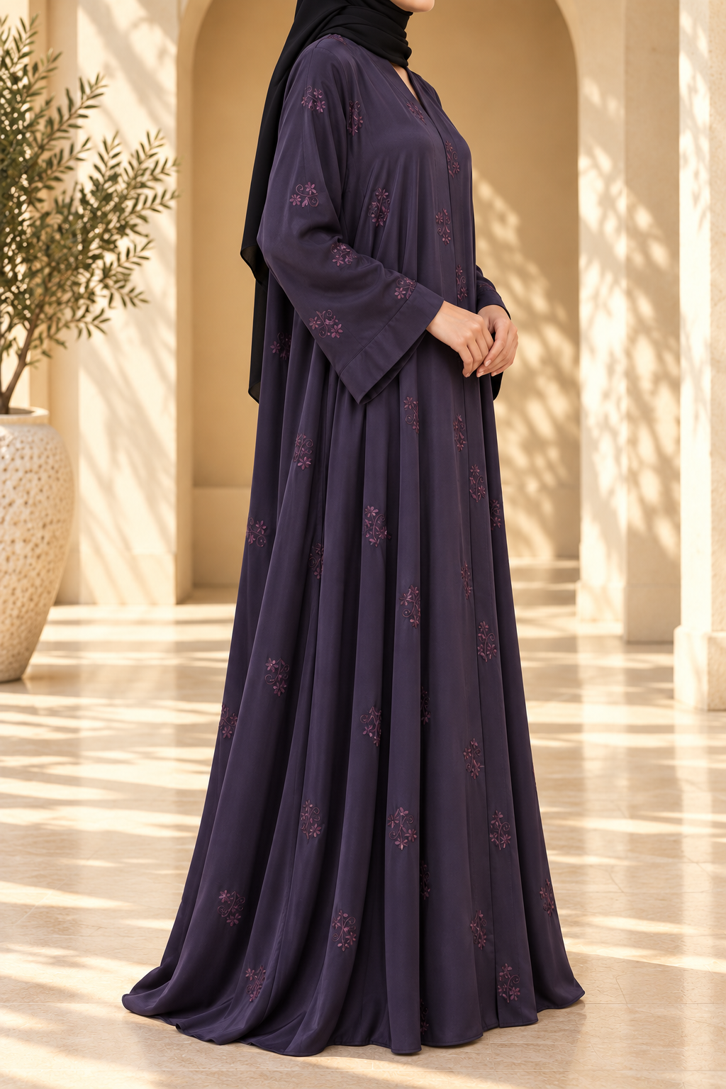 Dusk Blossom Abaya