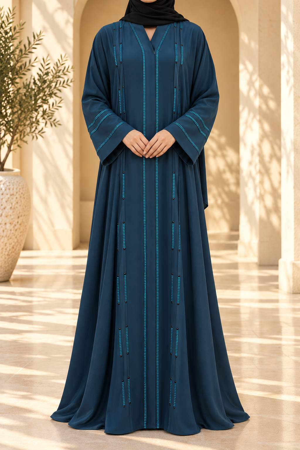 Ocean Gleam Abaya